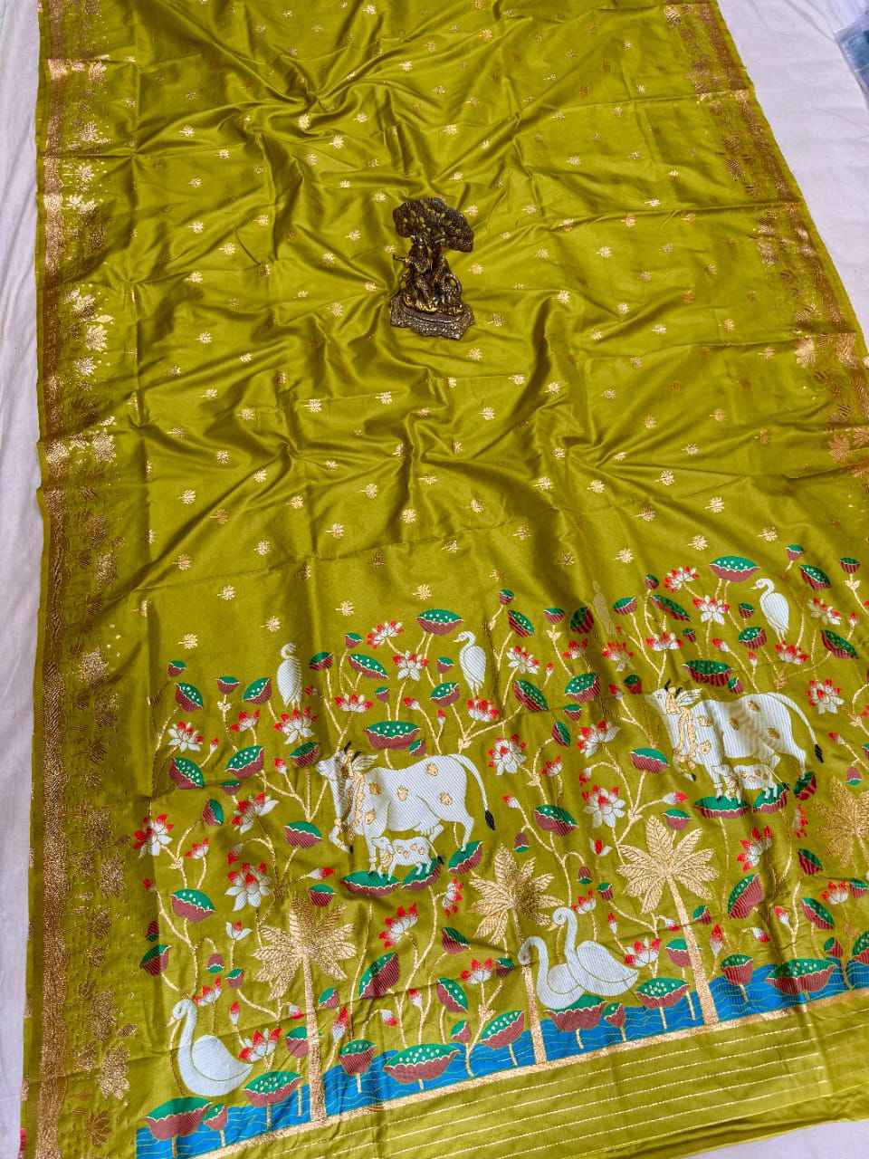 Pichwai Art Silk Saree