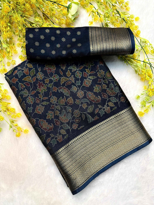 Soft Kalamkari Print Saree