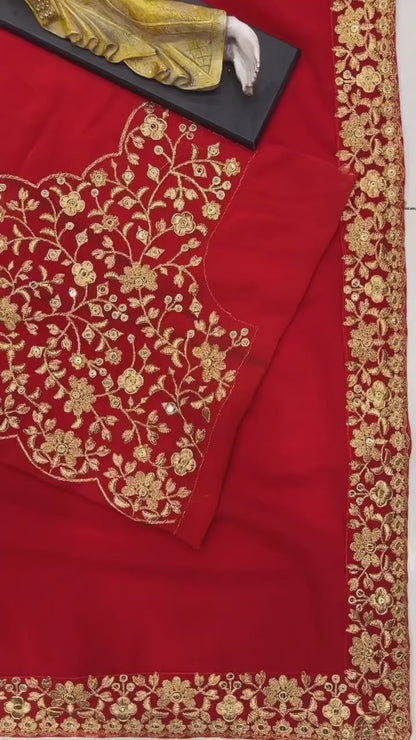 Madhuri Dixit Party Wear Saree