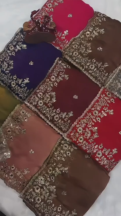 Frendy Chiffon Party Wear Saree