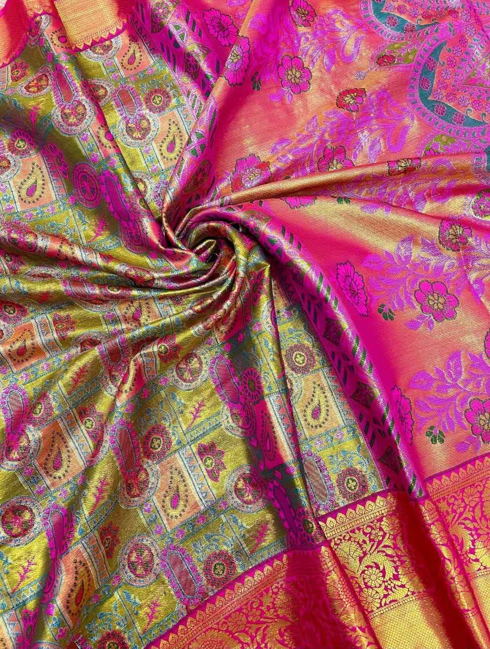 Kanjivaram Cotton Silk Saree