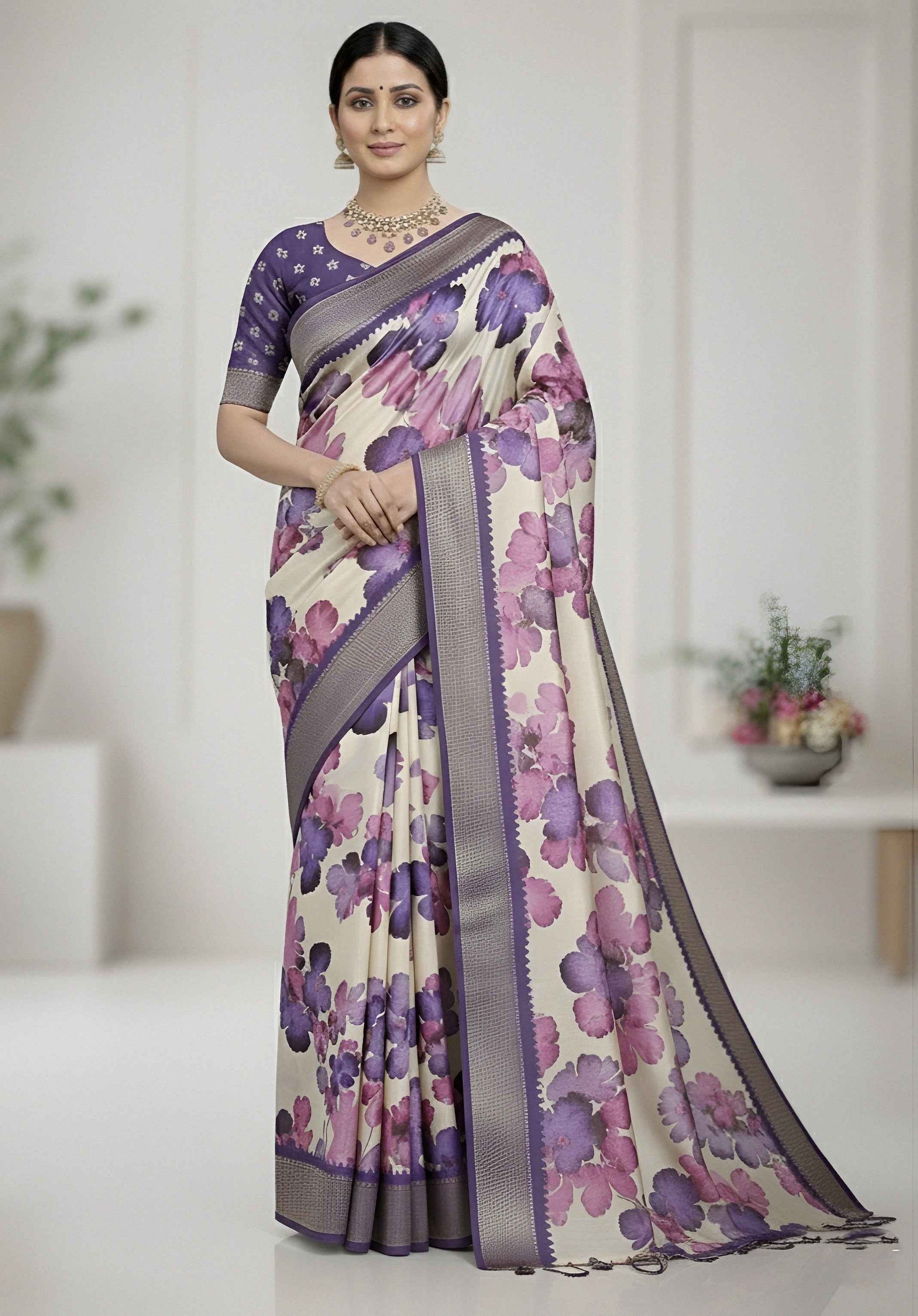 Beautiful Ethnic Dola Silk Saree