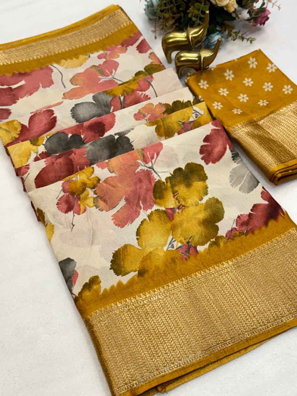 Beautiful Ethnic Dola Silk Saree