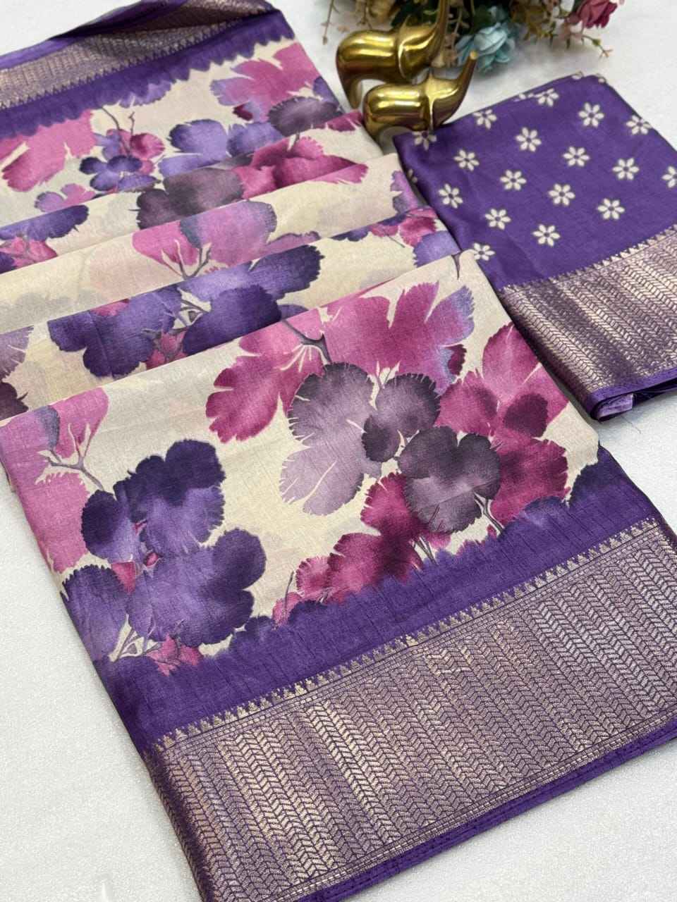 Beautiful Ethnic Dola Silk Saree