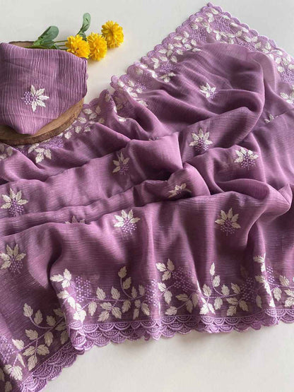 Shimmer Georgette Saree