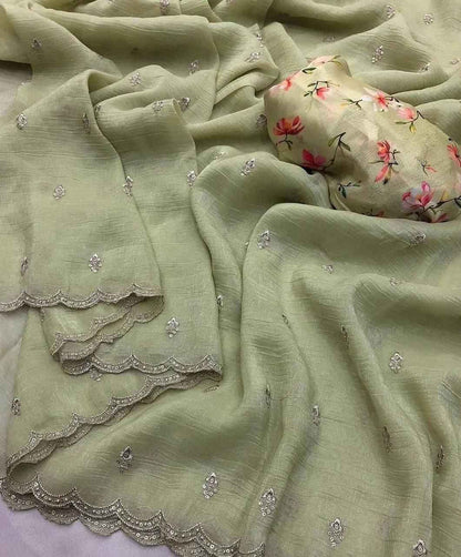 Soft Tissue Georgette Saree