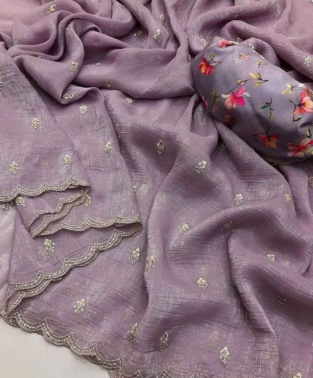 Soft Tissue Georgette Saree