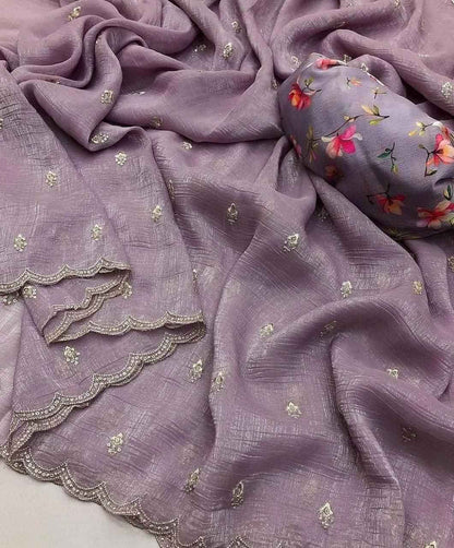 Soft Tissue Georgette Saree