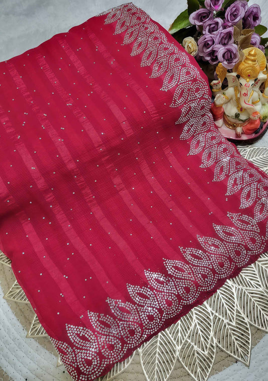 Fancy Stone Work Saree