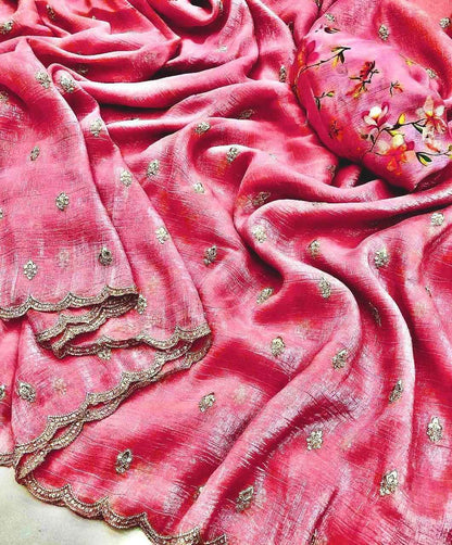 Soft Tissue Georgette Saree