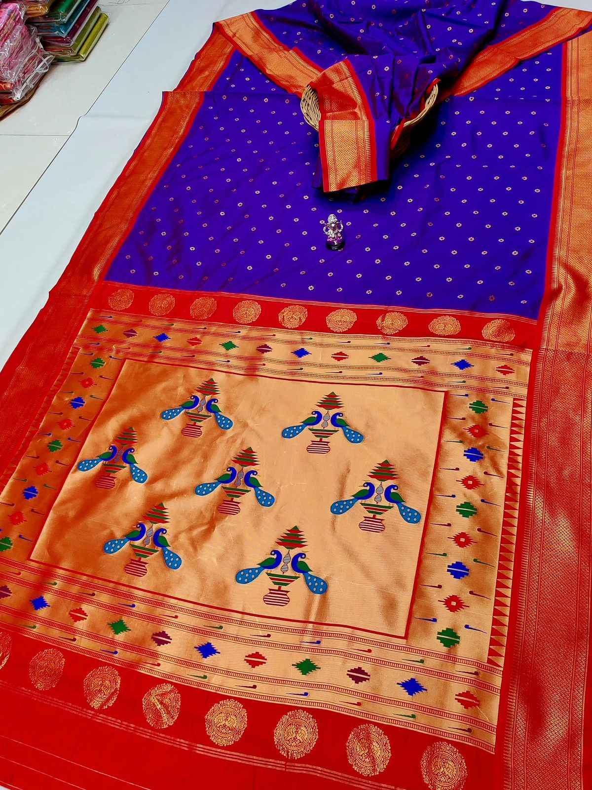 Semi Silk Yeola Paithani Saree