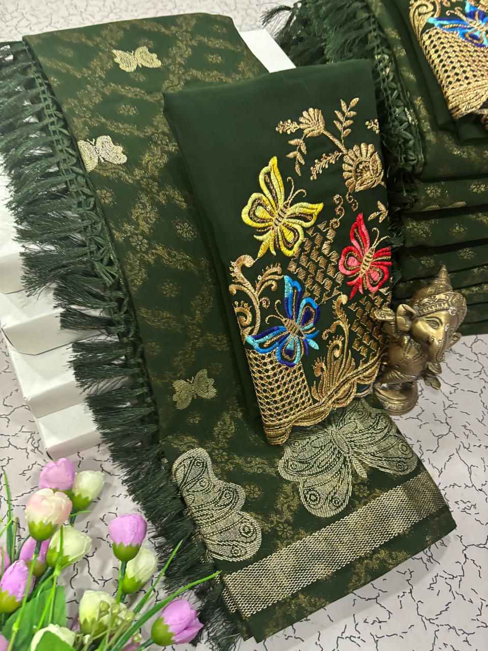 Glitter Work Designer Saree