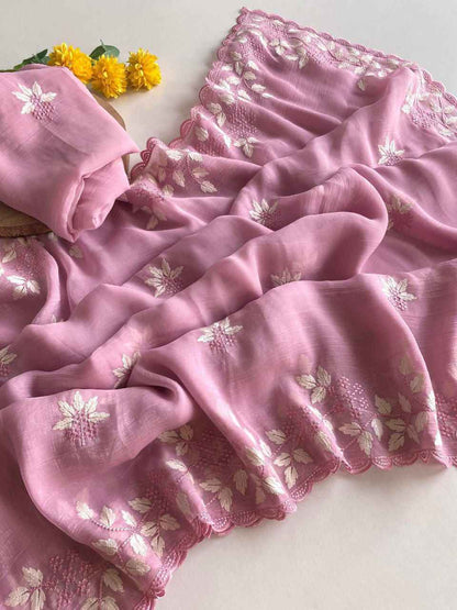 Shimmer Georgette Saree