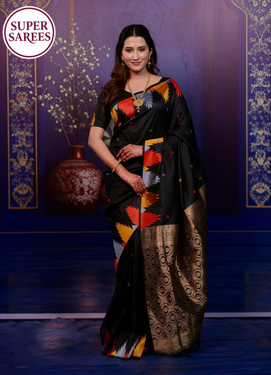Temple Border Silk Paithani