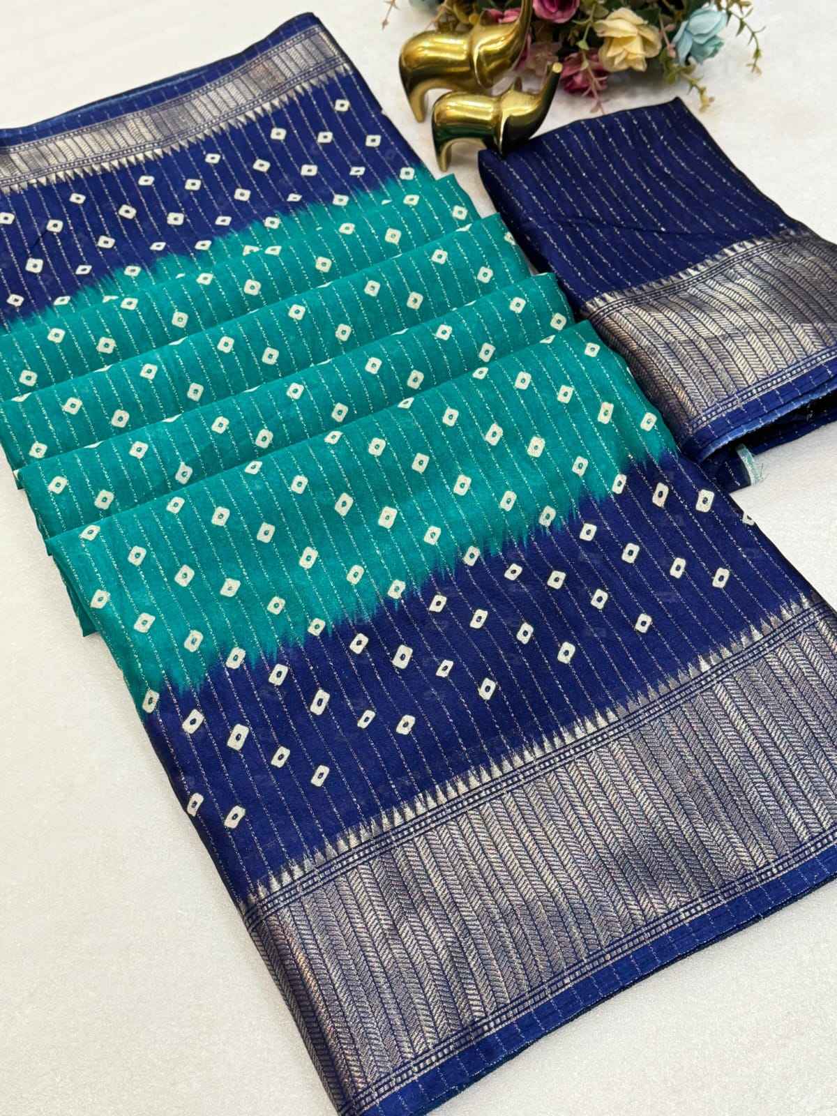 Beautiful Dola Bandhani Saree