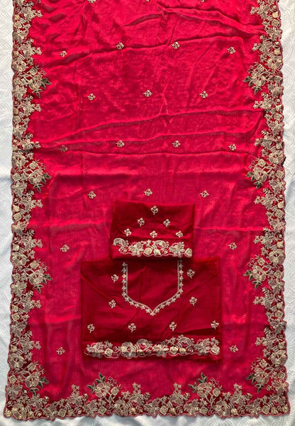 Soft Chiffon Party Wear Saree