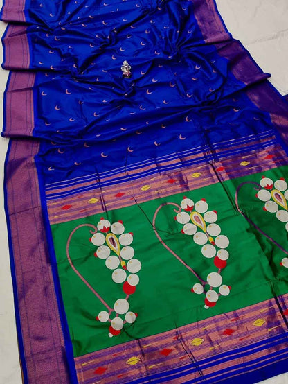 Nath Pallu Chandrakor Paithani