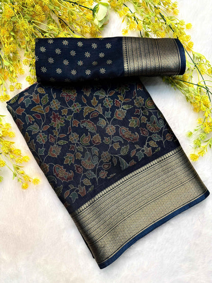 Soft Kalamkari Print Saree