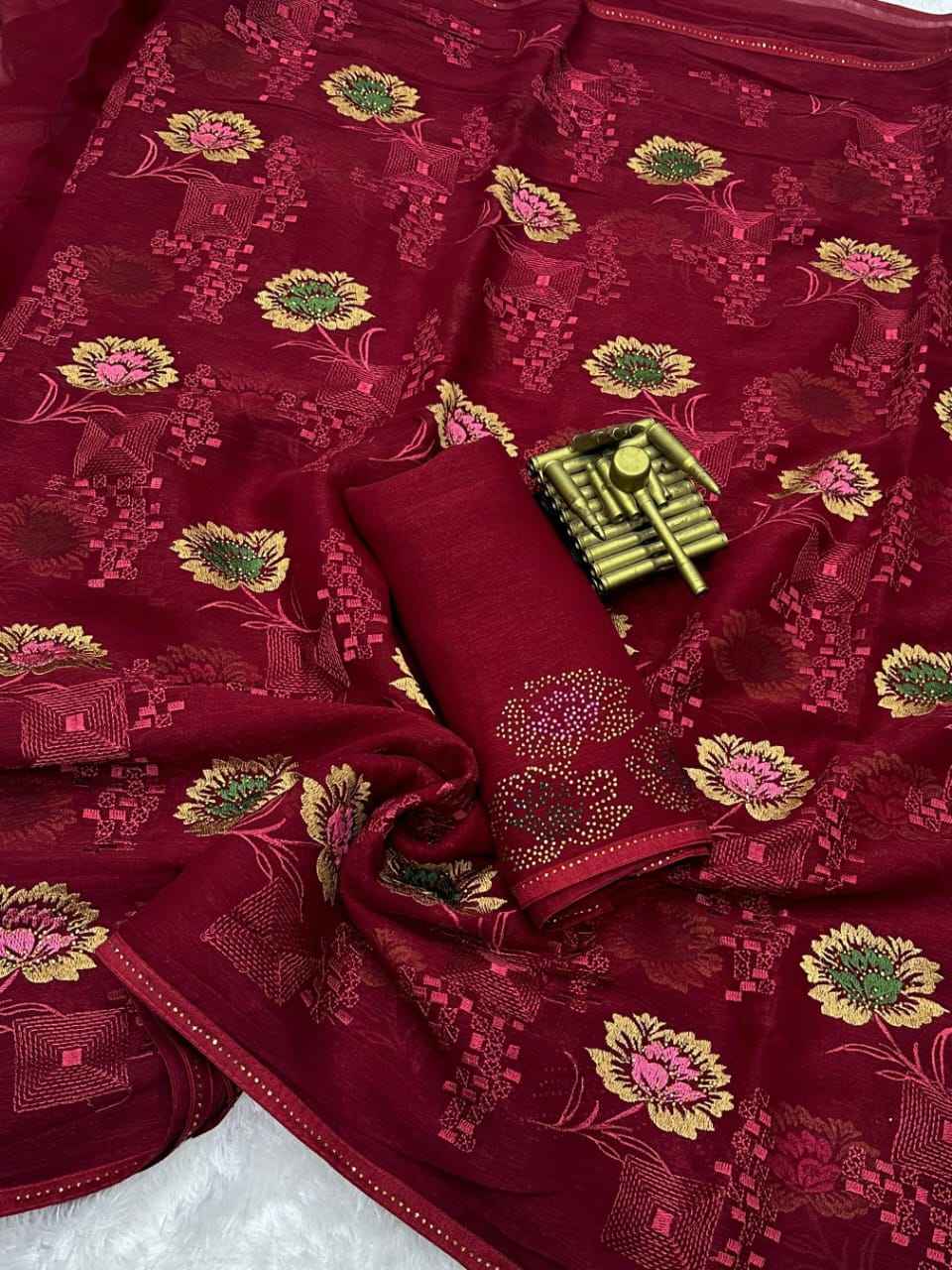 Sitara Chiffon Party Wear Saree