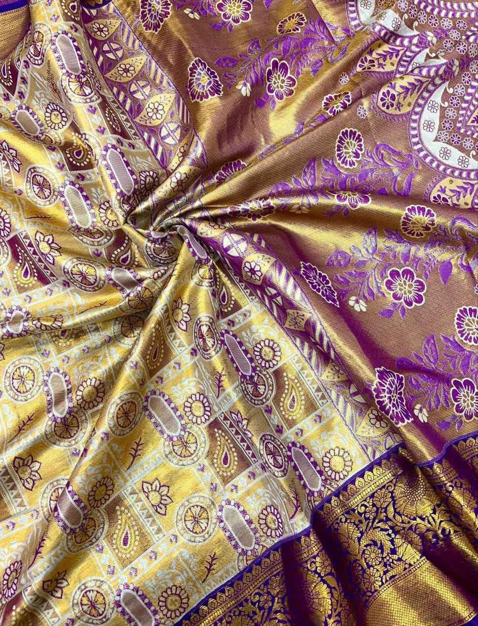 Kanjivaram Cotton Silk Saree