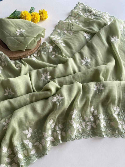 Shimmer Georgette Saree