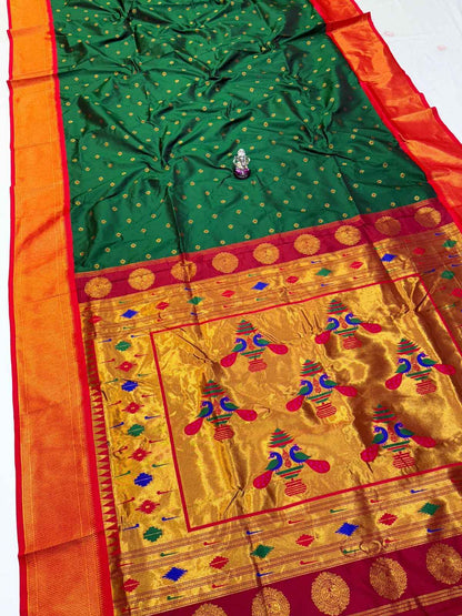 Semi Silk Yeola Paithani Saree
