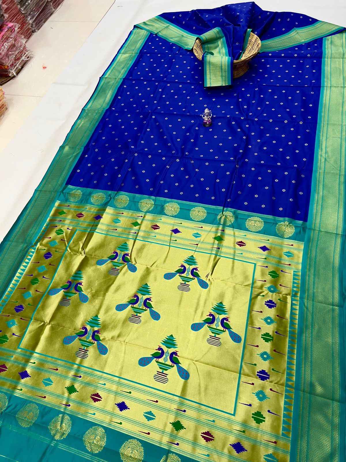 Semi Silk Yeola Paithani Saree