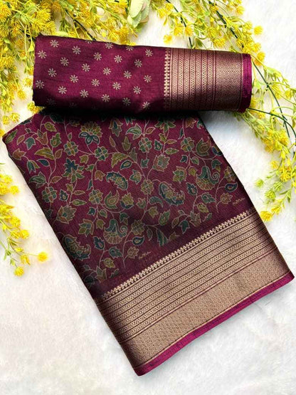 Soft Kalamkari Print Saree