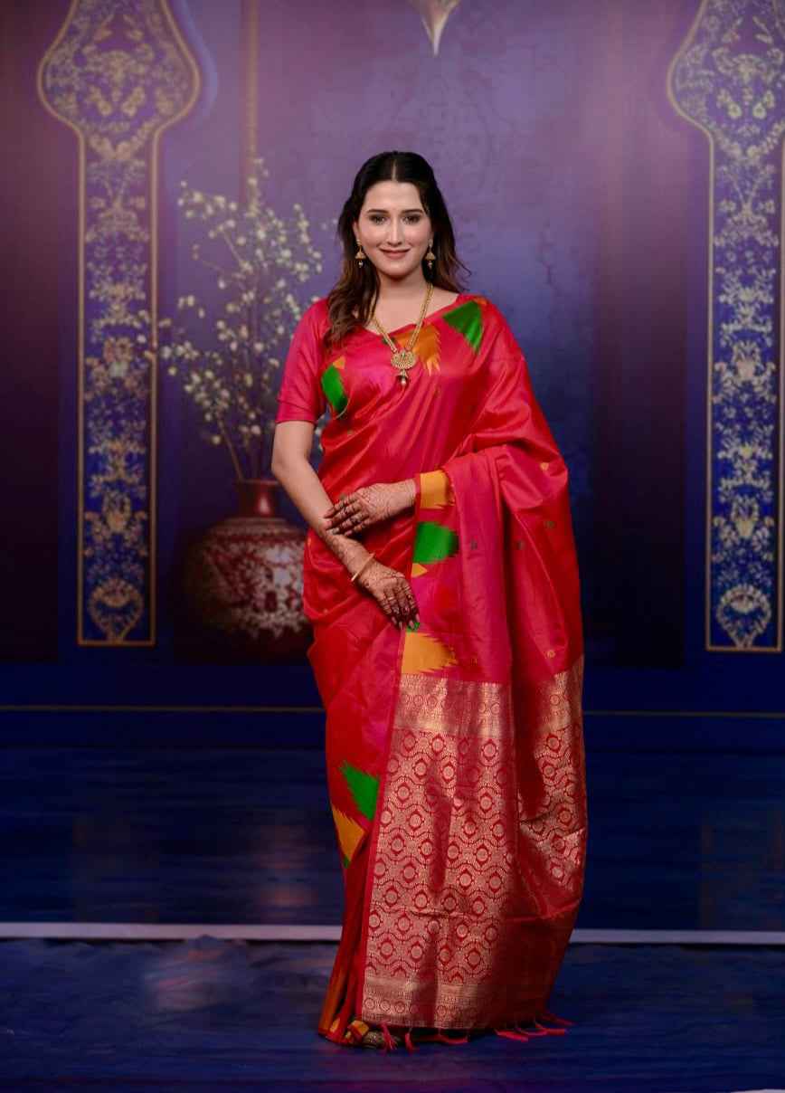 Temple Border Silk Paithani