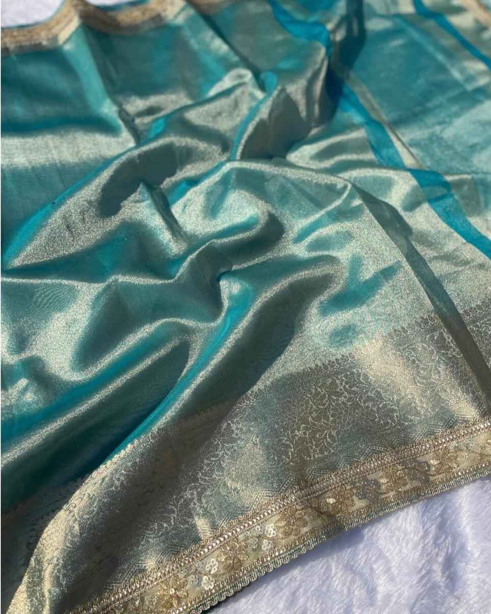 Soft Banarasi Tissue Silk Saree