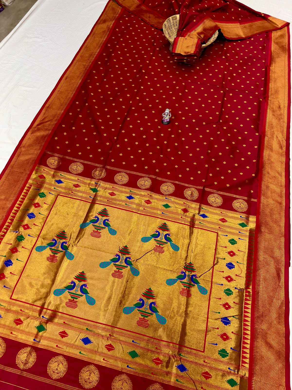 Semi Silk Yeola Paithani Saree