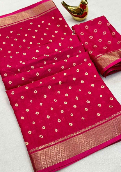 Beautiful Bandhani Print Saree