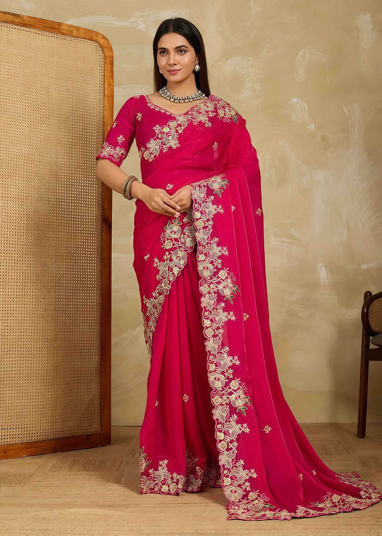 Soft Chiffon Party Wear Saree