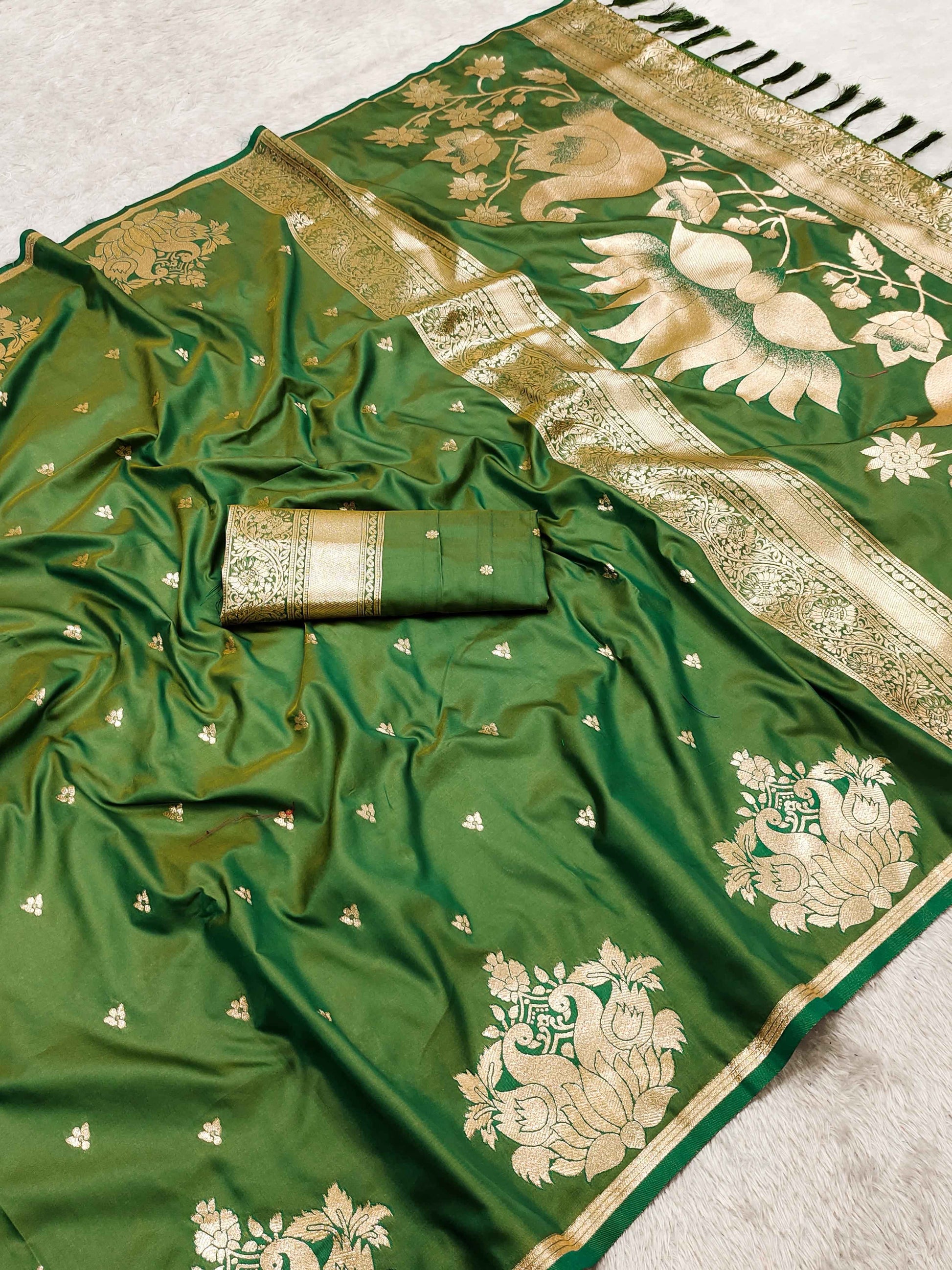 Zari Weaving Banarasi Soft Saree