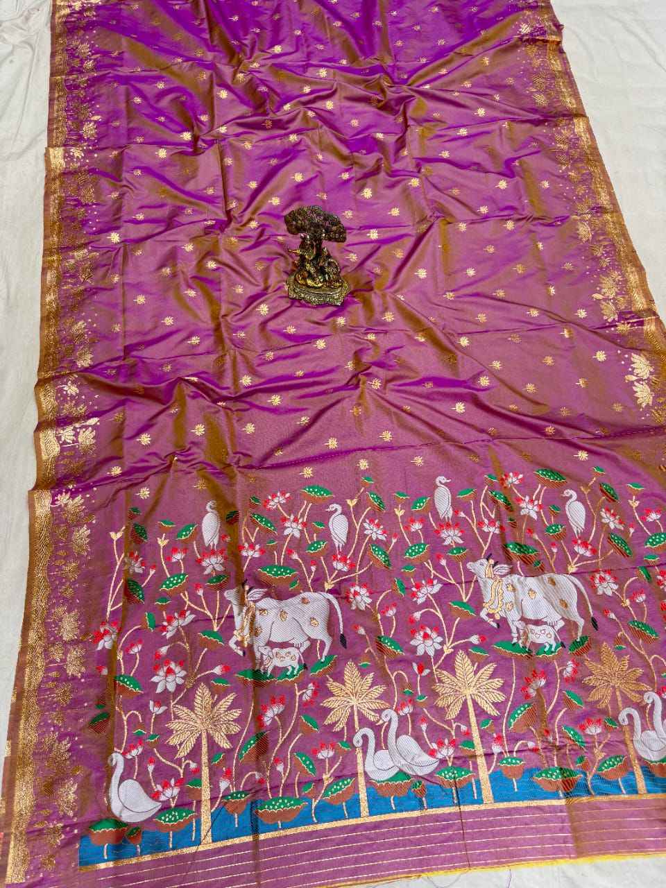 Pichwai Art Silk Saree