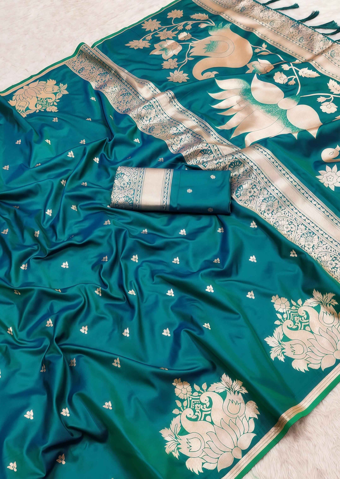 Zari Weaving Banarasi Soft Saree