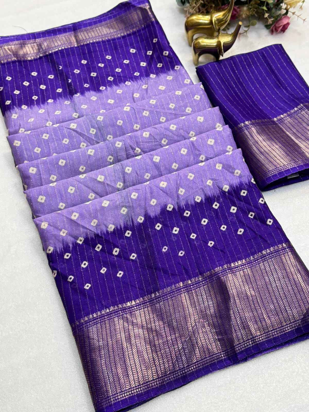 Beautiful Dola Bandhani Saree