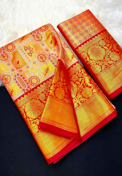 Kanjivaram Cotton Silk Saree