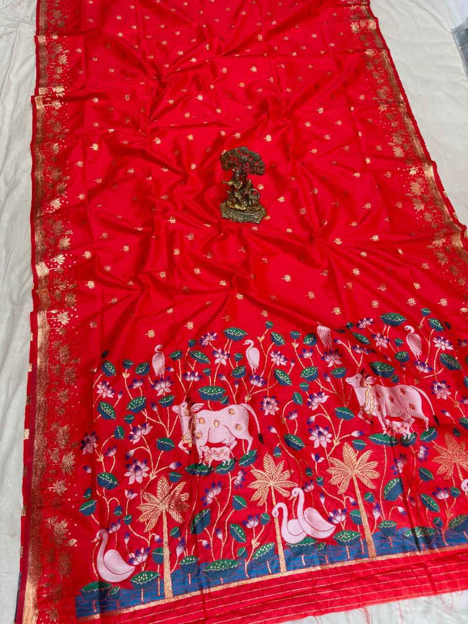 Pichwai Art Silk Saree