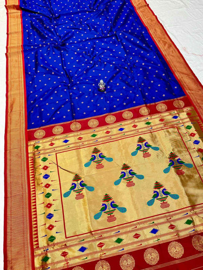 Semi Silk Yeola Paithani Saree
