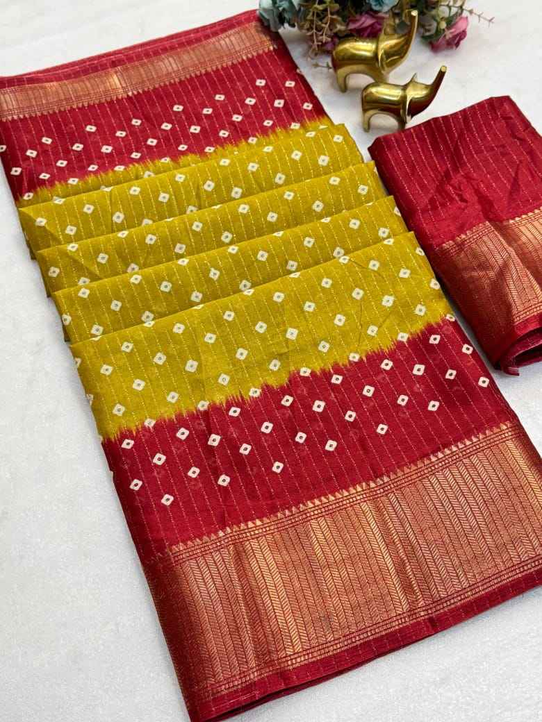 Beautiful Dola Bandhani Saree
