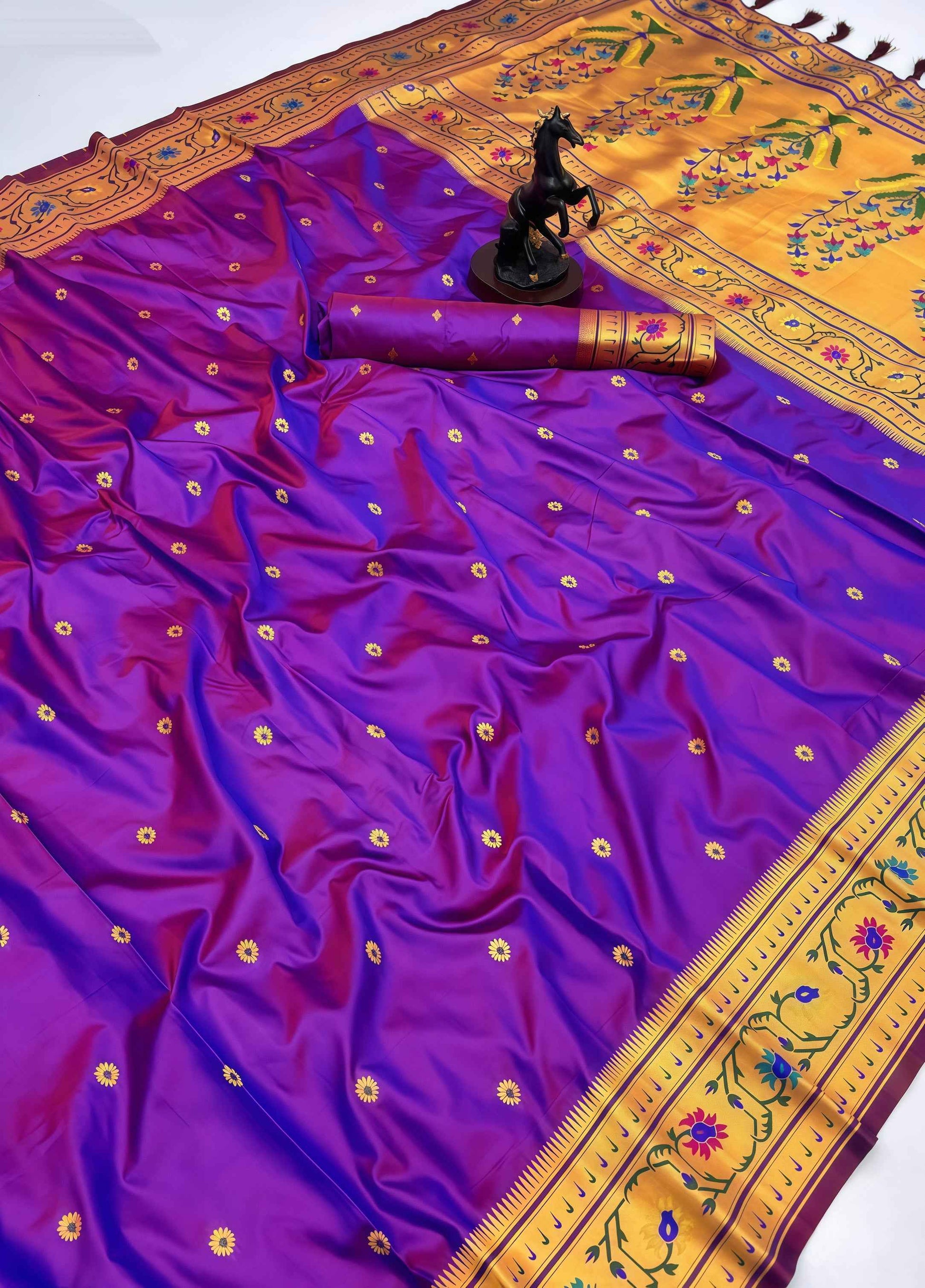 Meenakari Zari Work Saree