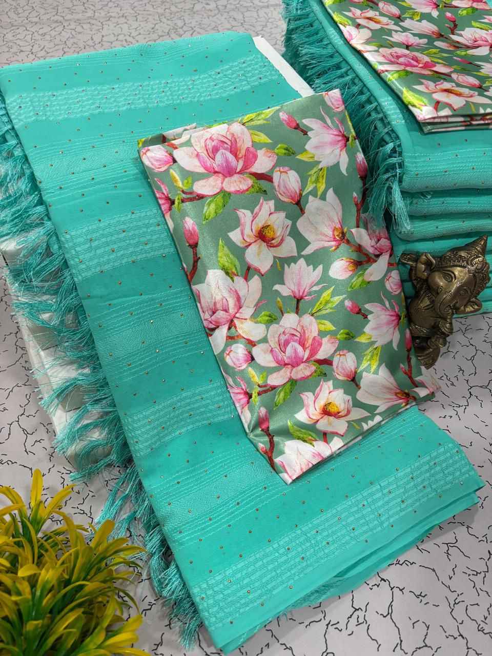 Glitter Work Designer Saree