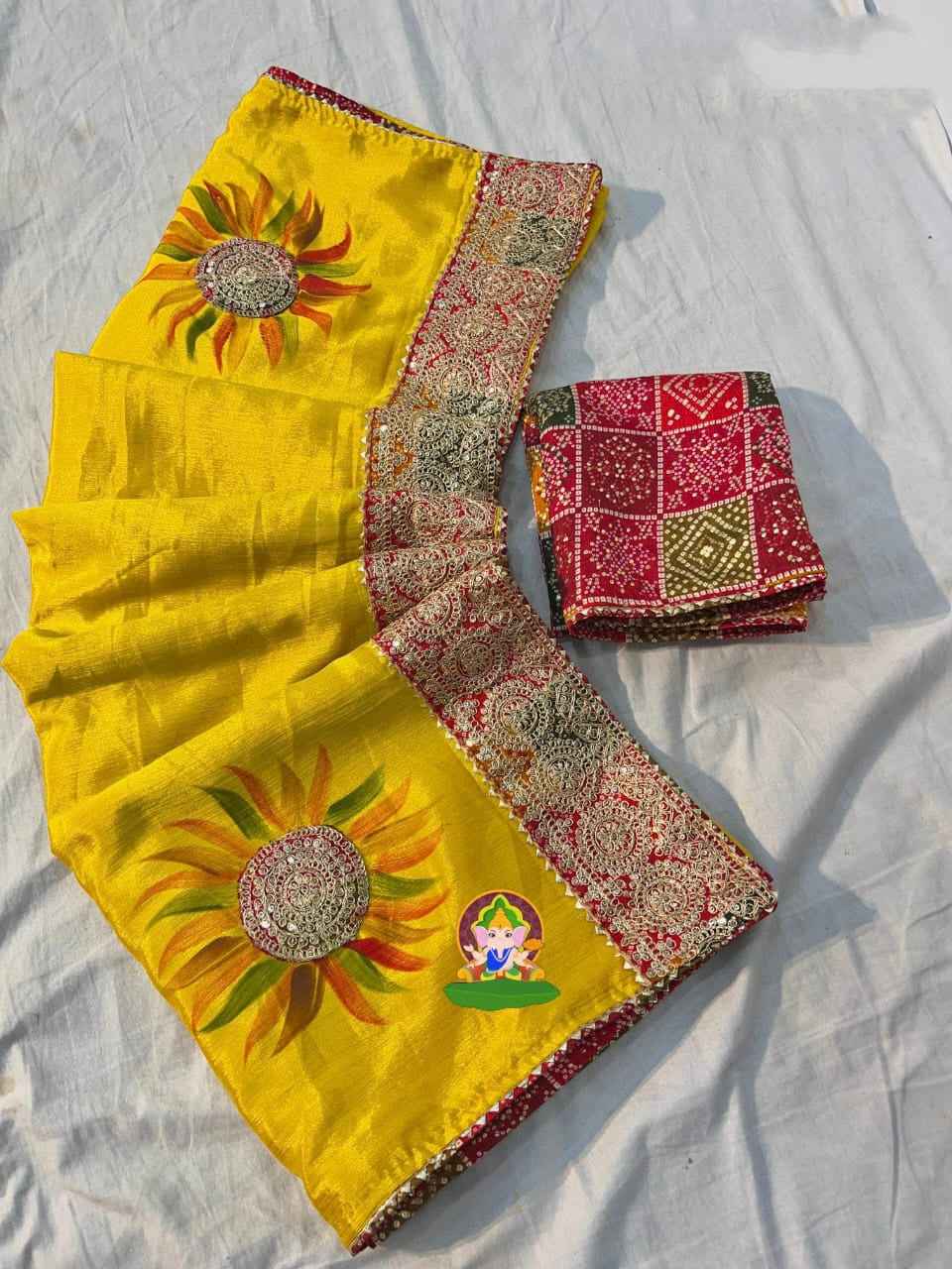 Classic Soft Chinon Saree