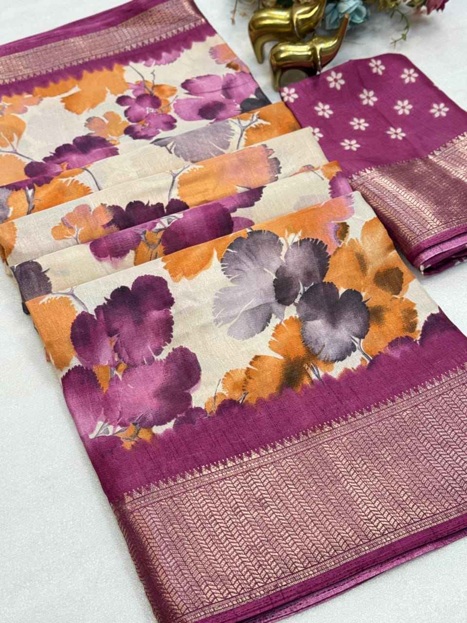 Beautiful Ethnic Dola Silk Saree