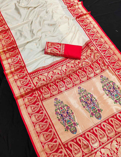 Plain Banarasi Art Silk Saree