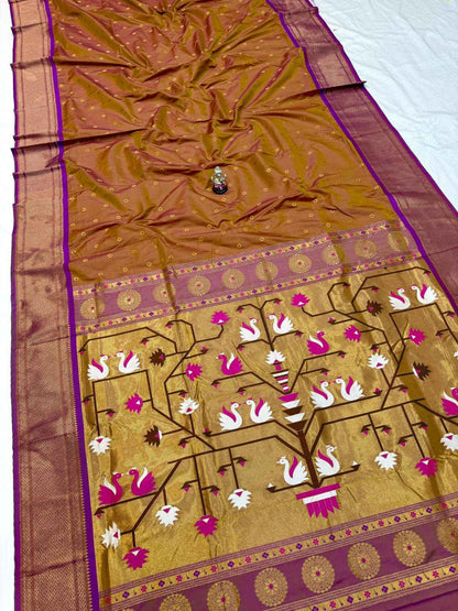 Beautiful Swan Paithani