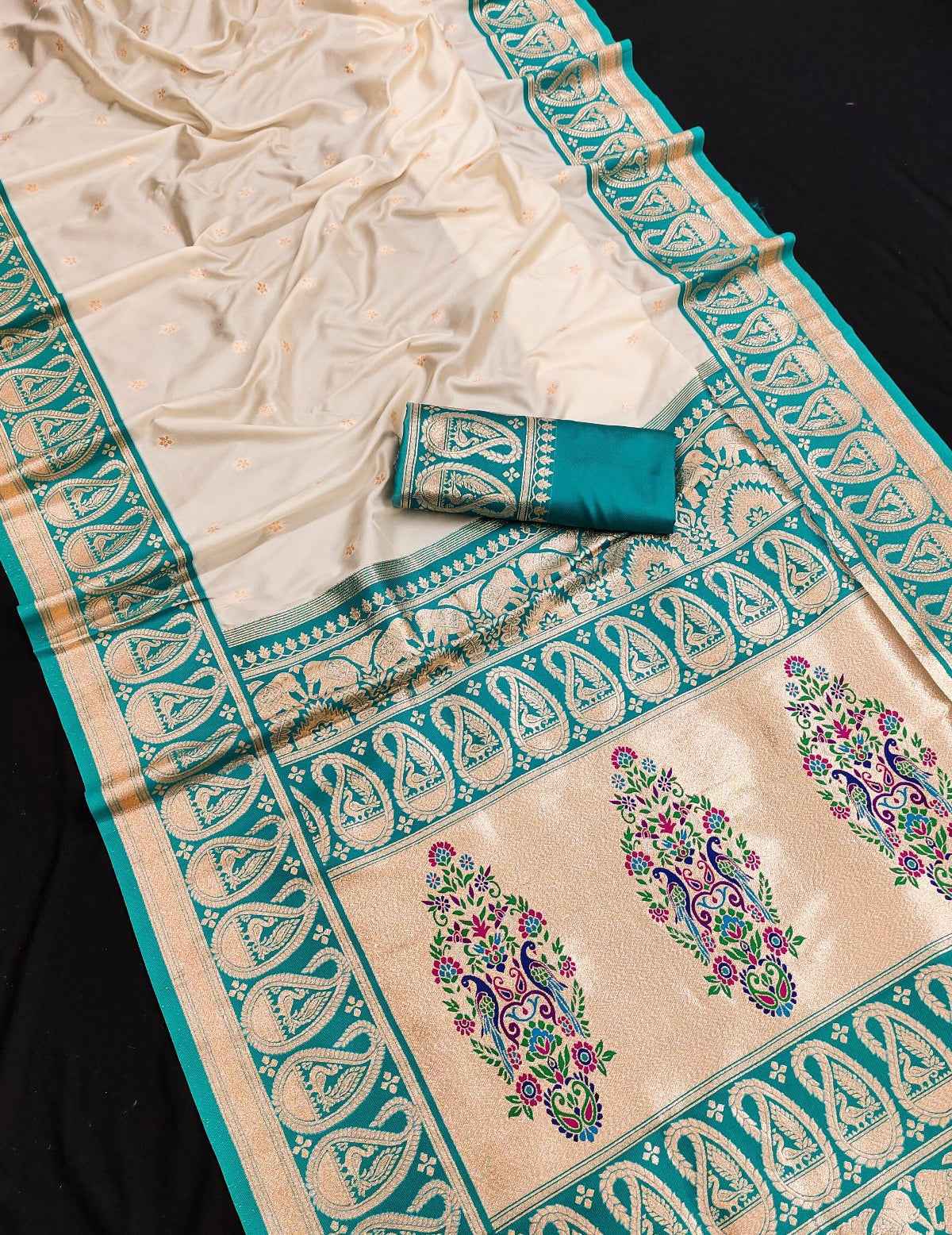 Plain Banarasi Art Silk Saree