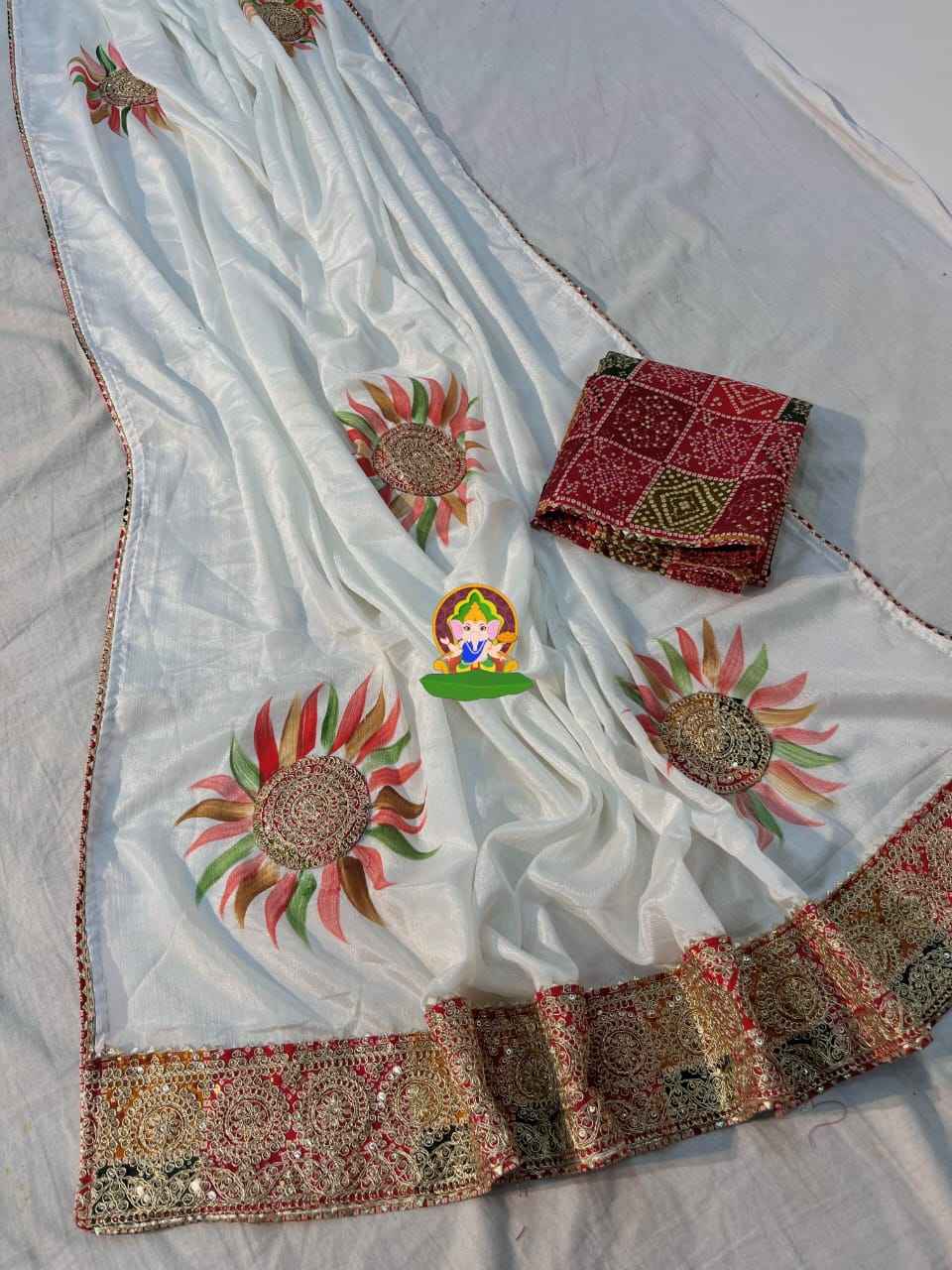 Classic Soft Chinon Saree
