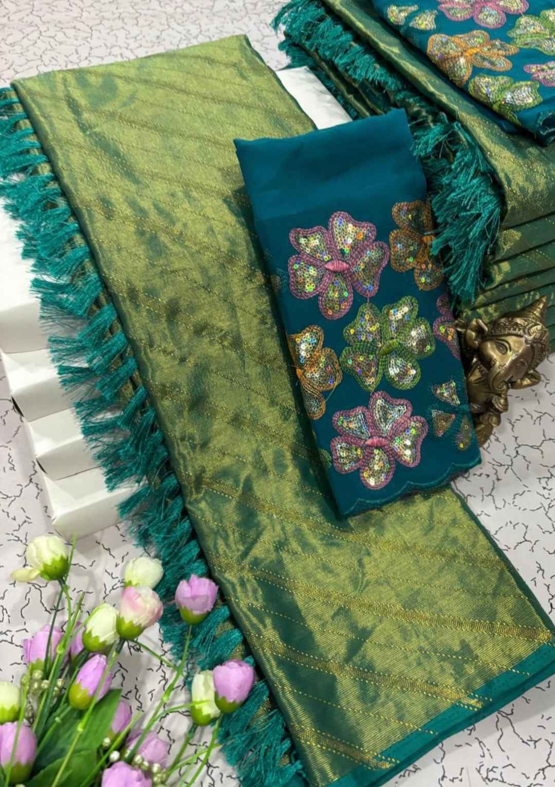 Glitter Work Designer Saree